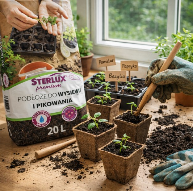 Podłoże do wysiewu i pikowania 20 L STERLUX PREMIUM